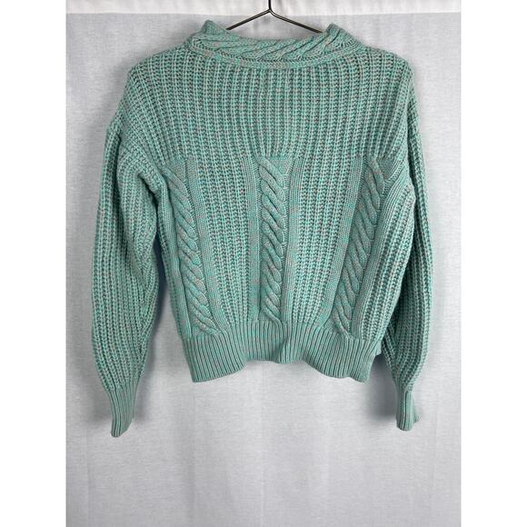 Reiss Sweater Priestly Cable Knit Pullover Lambswool Chunky Cozy Winter Warm - Picture 3 of 6